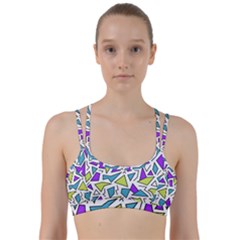 Retro Shapes 02 Line Them Up Sports Bra