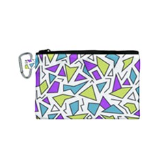 Retro Shapes 02 Canvas Cosmetic Bag (small) by jumpercat