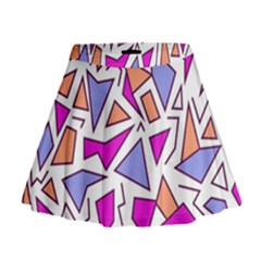 Retro Shapes 03 Mini Flare Skirt