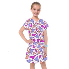 Retro Shapes 03 Kids  Drop Waist Dress