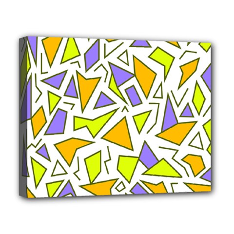 Retro Shapes 04 Deluxe Canvas 20  X 16  