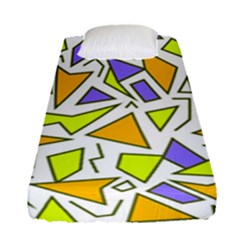 Retro Shapes 04 Fitted Sheet (single Size) by jumpercat
