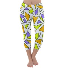 Retro Shapes 04 Capri Winter Leggings  by jumpercat