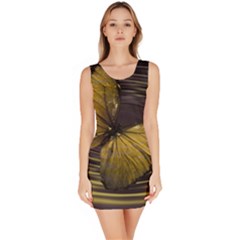 Butterfly Insect Wave Concentric Bodycon Dress by Celenk