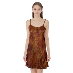 Abstract Flames Fire Hot Satin Night Slip by Celenk