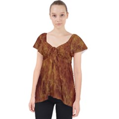 Abstract Flames Fire Hot Lace Front Dolly Top by Celenk