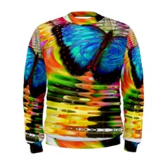 Blue Morphofalter Butterfly Insect Men s Sweatshirt by Celenk