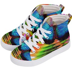 Blue Morphofalter Butterfly Insect Kid s Hi-top Skate Sneakers by Celenk