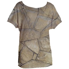 Brick Wall Stone Kennedy Women s Oversized Tee by Celenk