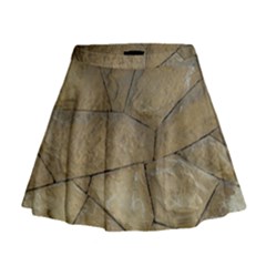 Brick Wall Stone Kennedy Mini Flare Skirt by Celenk