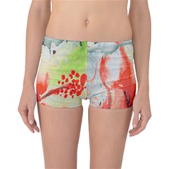 Fabric Texture Softness Textile Reversible Boyleg Bikini Bottoms by Celenk