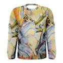 Flower Texture Pattern Fabric Men s Long Sleeve Tee View1