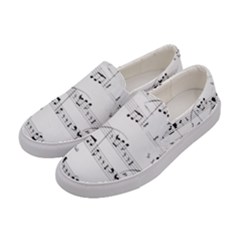 Abuse Background Monochrome My Bits Women s Canvas Slip Ons