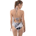 Animal Bird Forest Nature Owl Halter Cut-Out One Piece Swimsuit View2