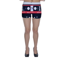 Compact Cassette Musicassette Mc Skinny Shorts by Celenk