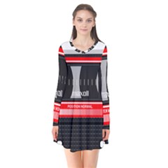 Compact Cassette Musicassette Mc Flare Dress by Celenk