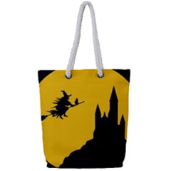 Castle Cat Evil Female Fictional Full Print Rope Handle Tote (small)