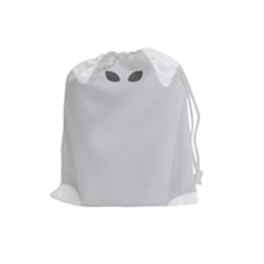 Ghost Halloween Spooky Horror Fear Drawstring Pouches (large)  by Celenk