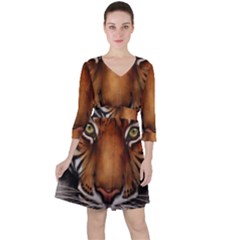 The Tiger Face Ruffle Dress