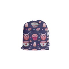 Afternoon Tea And Sweets Drawstring Pouches (XS) 