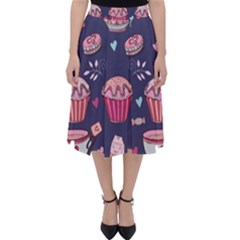 Afternoon Tea And Sweets Folding Skater Skirt