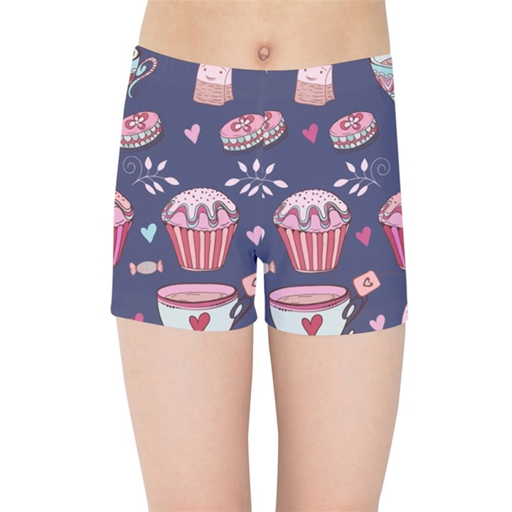 Afternoon Tea And Sweets Kids Sports Shorts