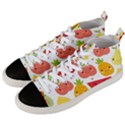 Happy Fruits Pattern Men s Mid-Top Canvas Sneakers View2