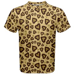 Leopard Heart 01 Men s Cotton Tee by jumpercat