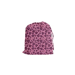 Leopard Heart 03 Drawstring Pouches (xs)  by jumpercat