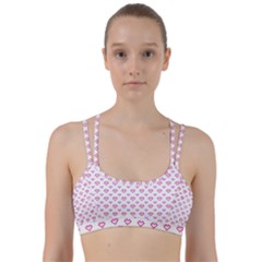 Pixel Hearts Line Them Up Sports Bra