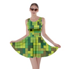 Tetris Camouflage Forest Skater Dress by jumpercat