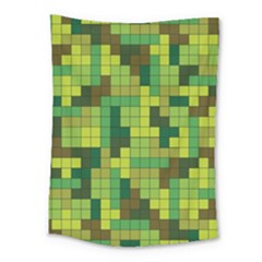 Tetris Camouflage Forest Medium Tapestry by jumpercat