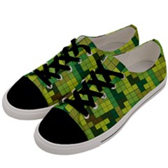 Tetris Camouflage Forest Men s Low Top Canvas Sneakers