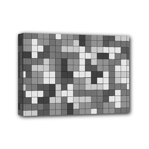 Tetris Camouflage Urban Mini Canvas 7  X 5  by jumpercat