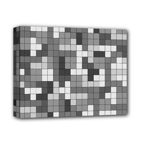 Tetris Camouflage Urban Deluxe Canvas 14  X 11  by jumpercat