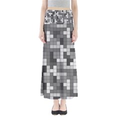 Tetris Camouflage Urban Full Length Maxi Skirt by jumpercat