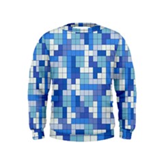 Tetris Camouflage Marine Kids  Sweatshirt by jumpercat