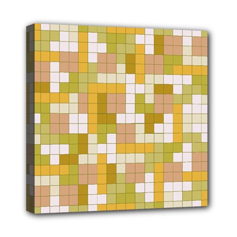 Tetris Camouflage Desert Mini Canvas 8  X 8  by jumpercat