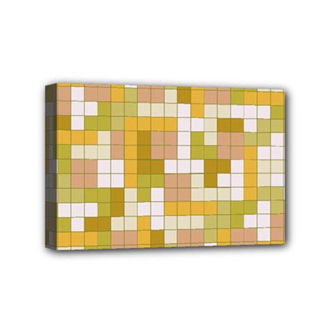 Tetris Camouflage Desert Mini Canvas 6  X 4  by jumpercat