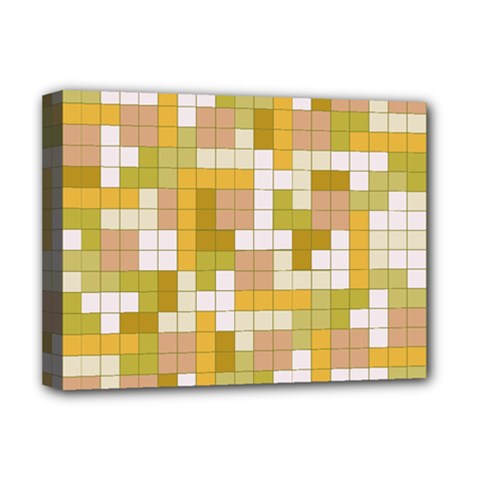 Tetris Camouflage Desert Deluxe Canvas 16  x 12  