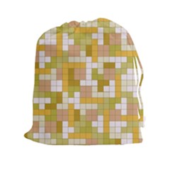 Tetris Camouflage Desert Drawstring Pouches (XXL)