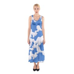 Cloud Lines Sleeveless Maxi Dress by jumpercat
