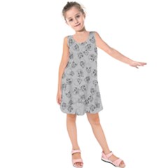 A Lot Of Skulls Grey Kids  Sleeveless Dress by jumpercat