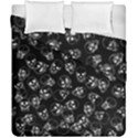 A Lot Of Skulls Black Duvet Cover Double Side (California King Size) View2