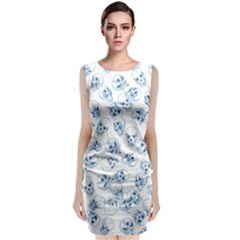 A Lot Of Skulls Blue Classic Sleeveless Midi Dress by jumpercat