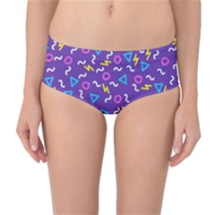 Retro Wave 1 Mid-waist Bikini Bottoms