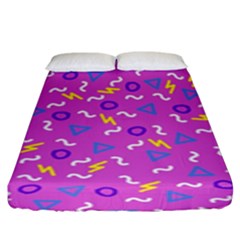 Retro Wave 2 Fitted Sheet (king Size) by jumpercat