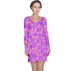 Retro Wave 2 Long Sleeve Nightdress