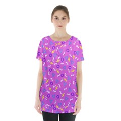 Retro Wave 2 Skirt Hem Sports Top by jumpercat