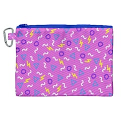 Retro Wave 2 Canvas Cosmetic Bag (xl)